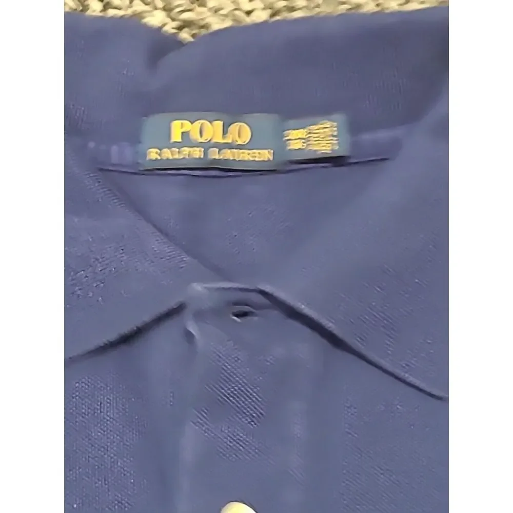 Polo Ralph Lauren Polo Shirt Adult‎ 3XB BIG Blue Casual Cotton Short Sleeve Men